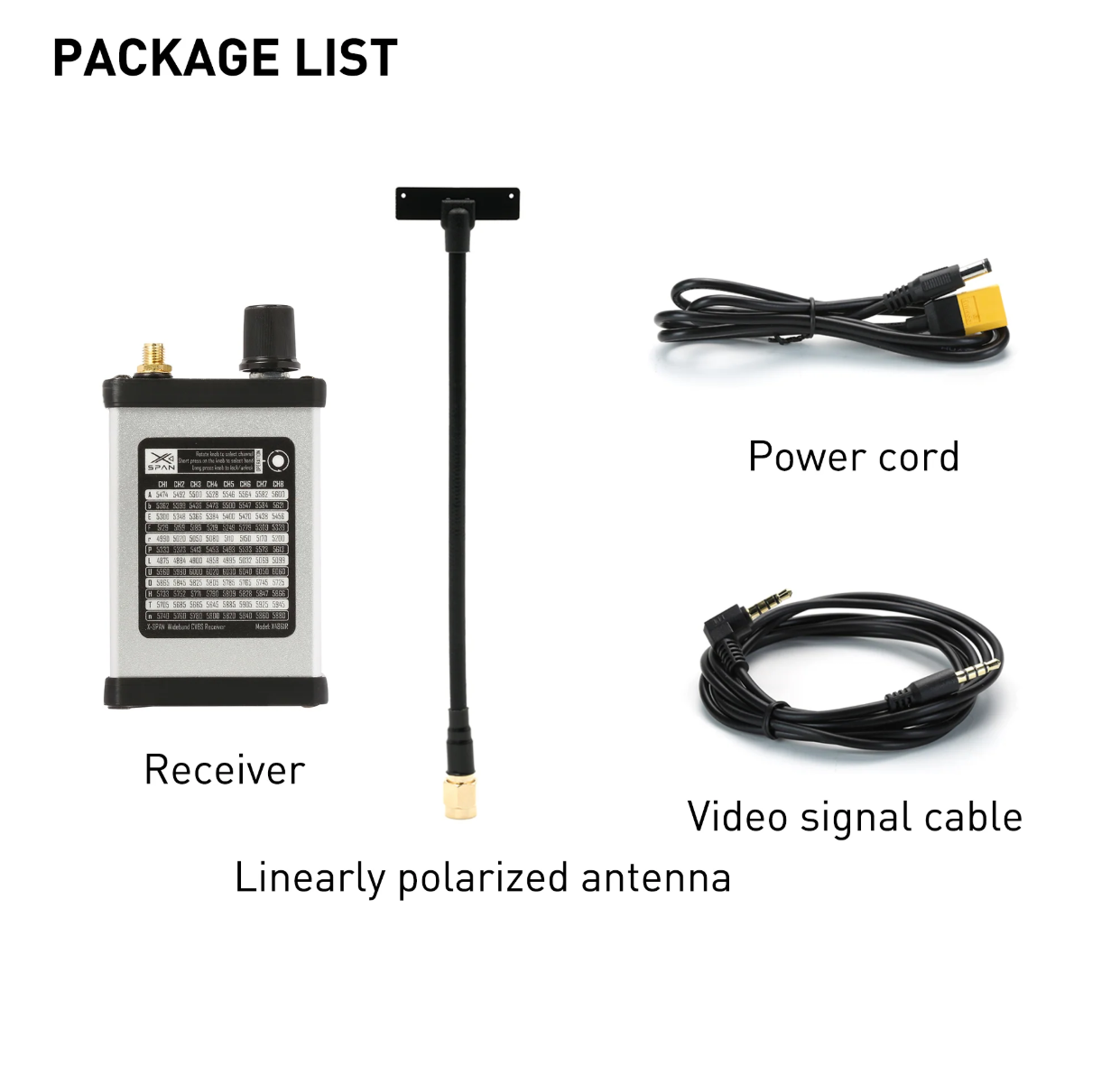 Fpv Drone Receiver - RushFpv 6.1G-7.2G / 4.8G-6.1G XSPAN VRX