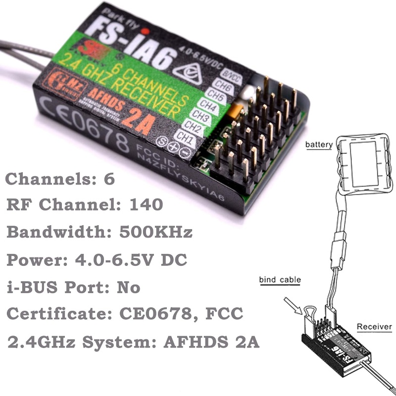 플라이스카이 FS-IA6 수신기 6채널 듀얼 안테나 i - Fpv Drone Battery 리뷰 및 가격
